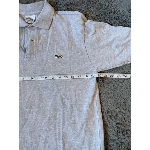 Lacoste mens size large grey polo preppy causal - Picture 3 of 5